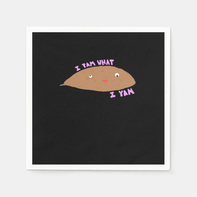 Ich Yam, was ich Yam Classic Trendy Serviette (Vorderseite)