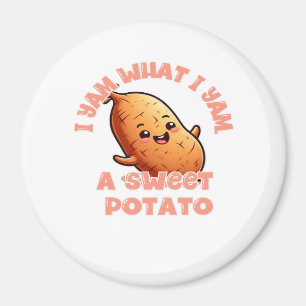 Ich Yam, was ich Yam, ein süßer Kartoffelklassiker Magnet