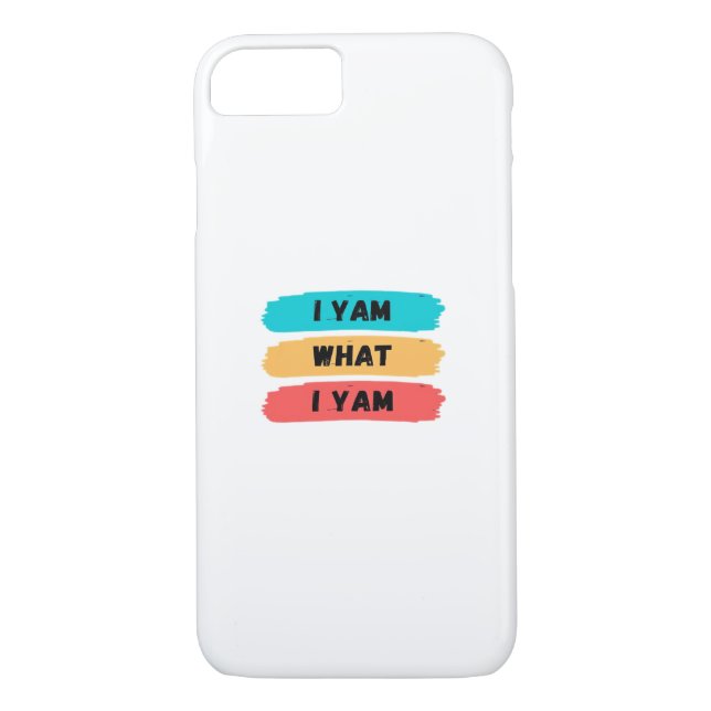 Ich Yam, was ich Yam Funny Classic Case-Mate iPhone Hülle (Rückseite)