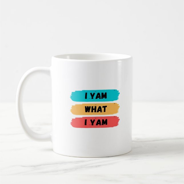 Ich Yam, was ich Yam Funny Classic Kaffeetasse (Links)