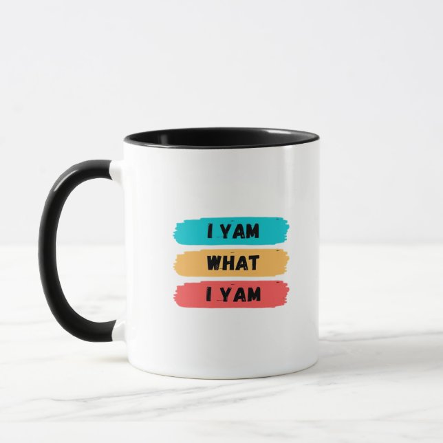 Ich Yam, was ich Yam Funny Classic Tasse (Links)