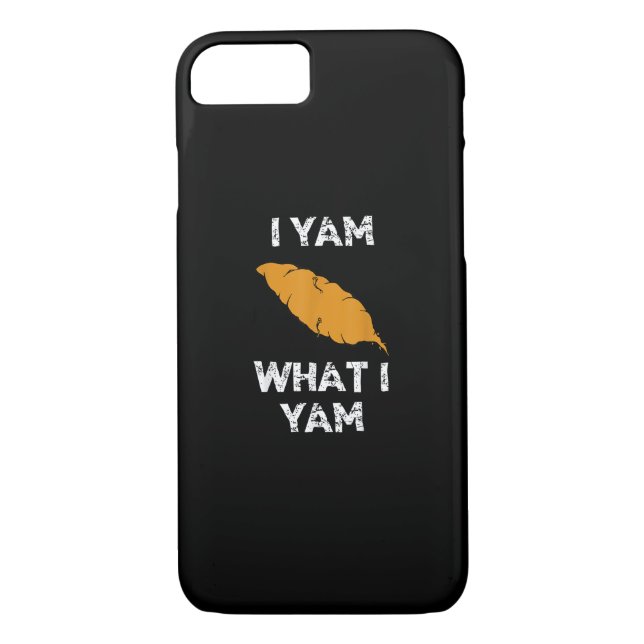 Ich Yam, was ich Yam Funny Erntedank Case-Mate iPhone Hülle (Rückseite)