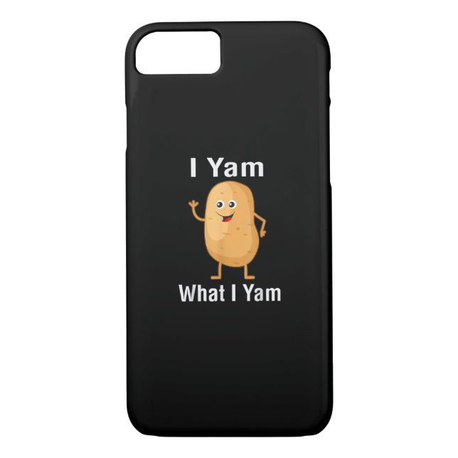 Ich Yam, was ich Yam Funny Erntedank Potato Pun Sh Case-Mate iPhone Hülle (Rückseite)