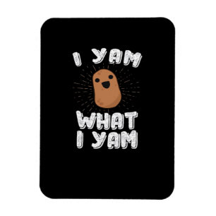 Ich Yam, was ich Yam Funny Potato Pub Erntedank Magnet