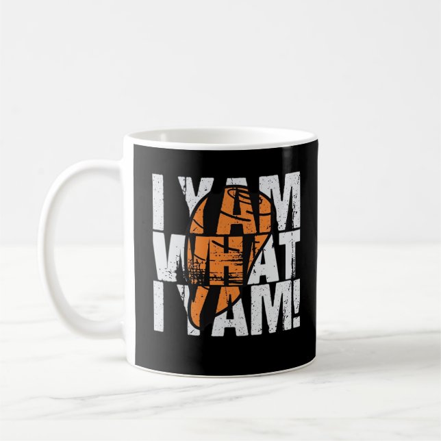 Ich Yam, was ich Yam Funny Zitat Kaffeetasse (Links)