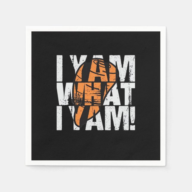 Ich Yam, was ich Yam Funny Zitat Serviette (Vorderseite)