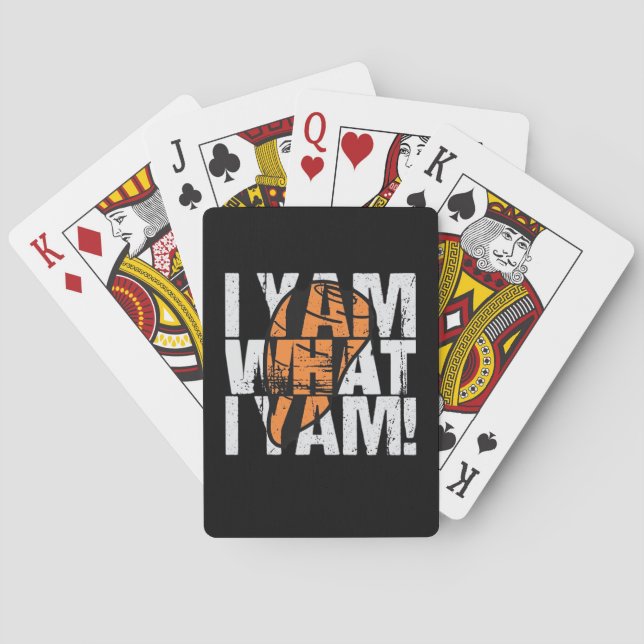 Ich Yam, was ich Yam Funny Zitat Spielkarten (Rückseite)