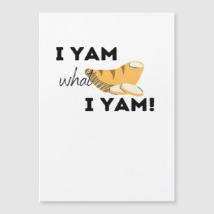Ich Yam, was ich Yam! Klassisch Magnetkarte