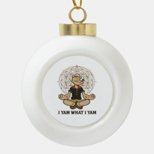 Ich Yam, was ich Yam Meme Zitat Keramik Kugel-Ornament