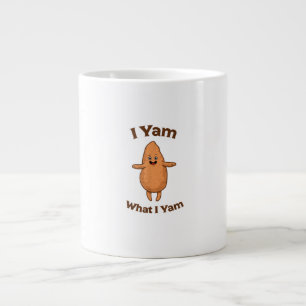 Ich Yam, was ich Yam tanze Süßkartoffel Erntedank Jumbo-Tasse