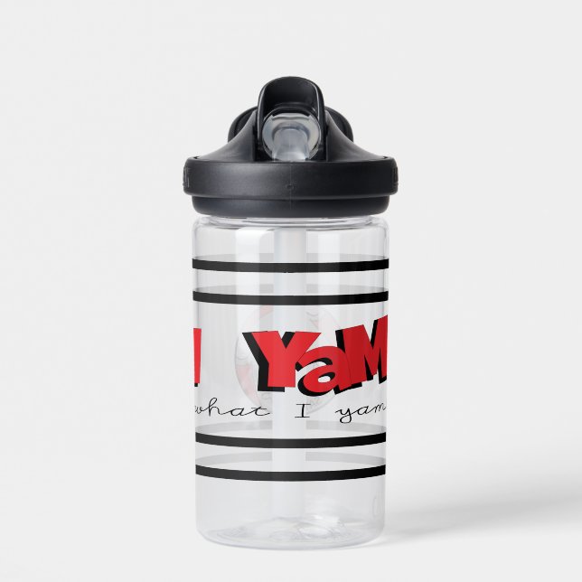 Ich Yam, was ich Yam Trinkflasche (Vorne)