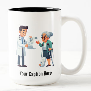 Ich zahle NICHTS dafür! Zweifarbige Tasse