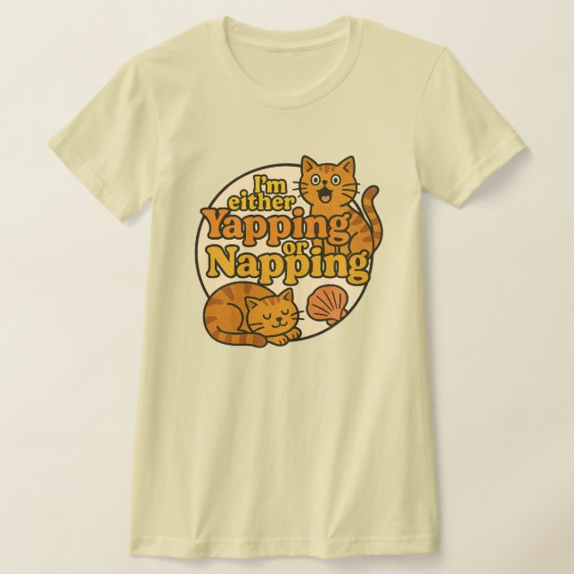 Ich zappe oder nacke Kätzchen T-Shirt (Ablage )