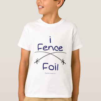 ich zäune Folie (Pistolengriff) BLAU ein T-Shirt