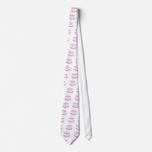 ich zäune SABRE ein (ROSA) Krawatte (Vorderseite)