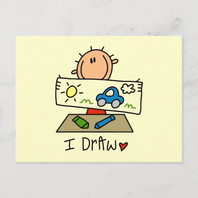 Ich zeichne postkarte (Vorderseite)