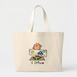 Ich zeichne T-Shirts und Geschenke Jumbo Stoffbeutel
