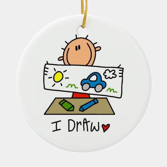 Ich Zeichnete Keramik Ornament (Vorne)