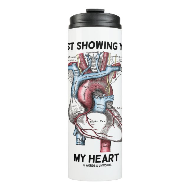 Ich zeige Ihnen mein anatomisches Herz Thermosbecher (Vorderseite)