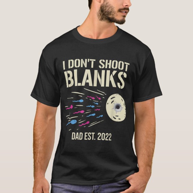 Ich zeige keine Blanken Gender Reveal Baby Shower  T-Shirt (Vorderseite)