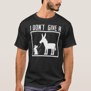 Ich zeige keine Maus mit Esel-Ratte. Funny Pole T-Shirt