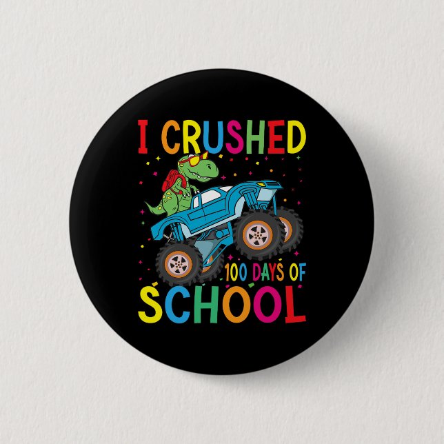 Ich zerbrach 100 Schultage 100. Schultag B Button (Vorderseite)