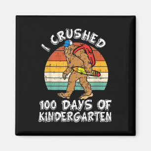 Ich zerbrach 100 Tage Kindergarten Bigfoot 100. D Magnet