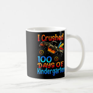 Ich zerbrach 100 Tage Kindergarten-Monster-LKW Kaffeetasse