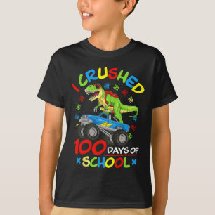 Ich zerbrach 100 Tage Monster-LKW für Schulkinder T-Shirt