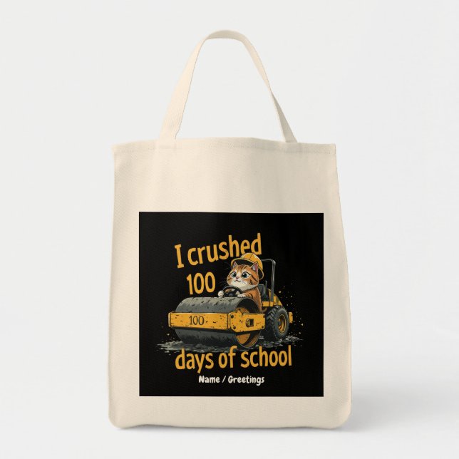 Ich zerbrach 100 Tage Schulfeier 100. Tag Tragetasche (Vorne)