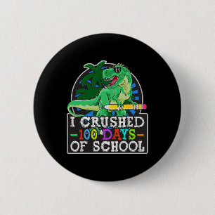 Ich zerbrach 100 Tage Schuljunge Dinosaurier und T Button