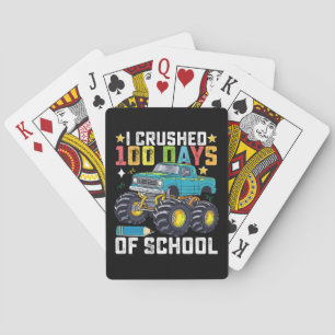 Ich zerbrach 100 Tage Schulmonster Spielkarten