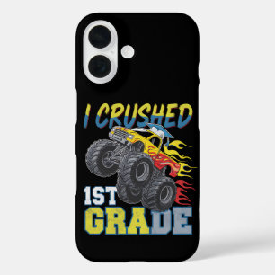 Ich zerdrückte Monstertruck der 1. Klasse Lustiger iPhone 16 Hülle