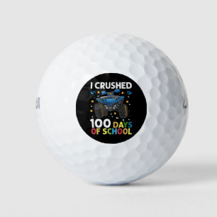 Ich zermalmte 100 Tage Monstertruck-Jungs der Schu Golfball