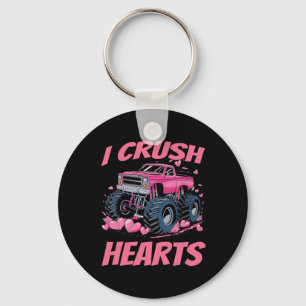 Ich zerquetsche Herz Valentinstag Monster Truck Li Schlüsselanhänger