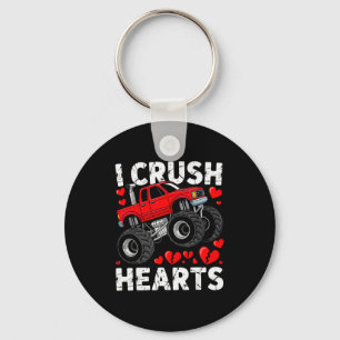 Ich zerquetsche Herzen Valentinstag Monstertruck J Schlüsselanhänger