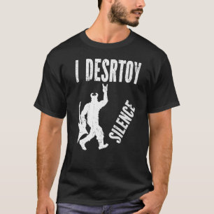 Ich zerstöre das Silence Concert Festival Heavy Me T-Shirt