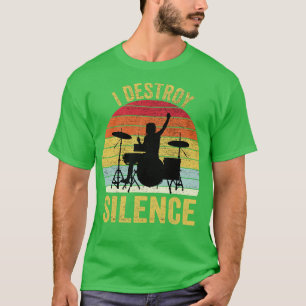 Ich zerstöre den Schlagzeuger Schweigen Vintage T-Shirt