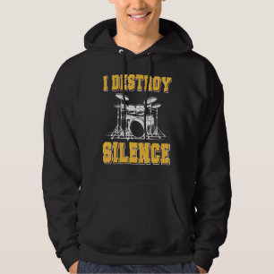 Ich zerstöre den Trommler der Stille Hoodie