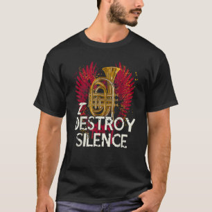 Ich zerstöre Stille Baritone Saxophone Baritone Ho T-Shirt