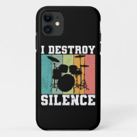 Ich zerstöre Stille störte Vintage Drummer Retro