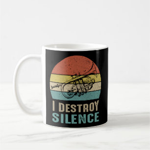 Ich zerstöre Stille Trumpet für Trumpet Player Kaffeetasse