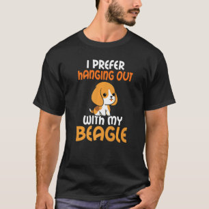 Ich ziehe es vor, mit meinem Beagle einen sonnigen T-Shirt