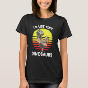 Ich ziehe kleine Dinosaurier-Hühner auf T-Shirt