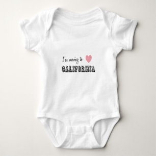Ich ziehe nach Kalifornien Baby Strampler