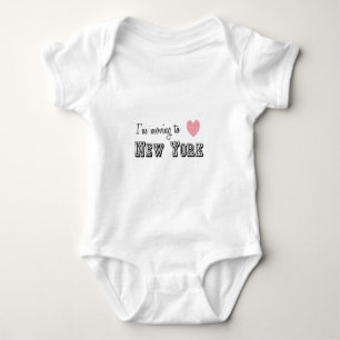 Ich ziehe nach New York Baby Strampler