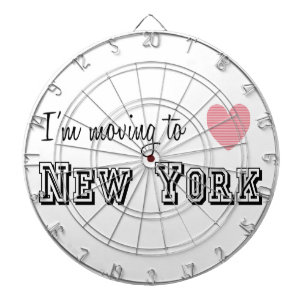 Ich ziehe nach New York Dartscheibe