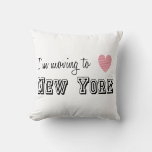 Ich ziehe nach New York Kissen