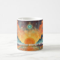 "Ich ziehe positive Energie um mich herum an." Man