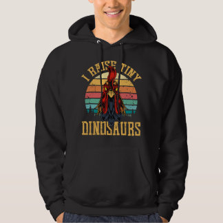 Ich ziehe winzige Dinosaurier-Hähne-Hühnerfamilie Hoodie